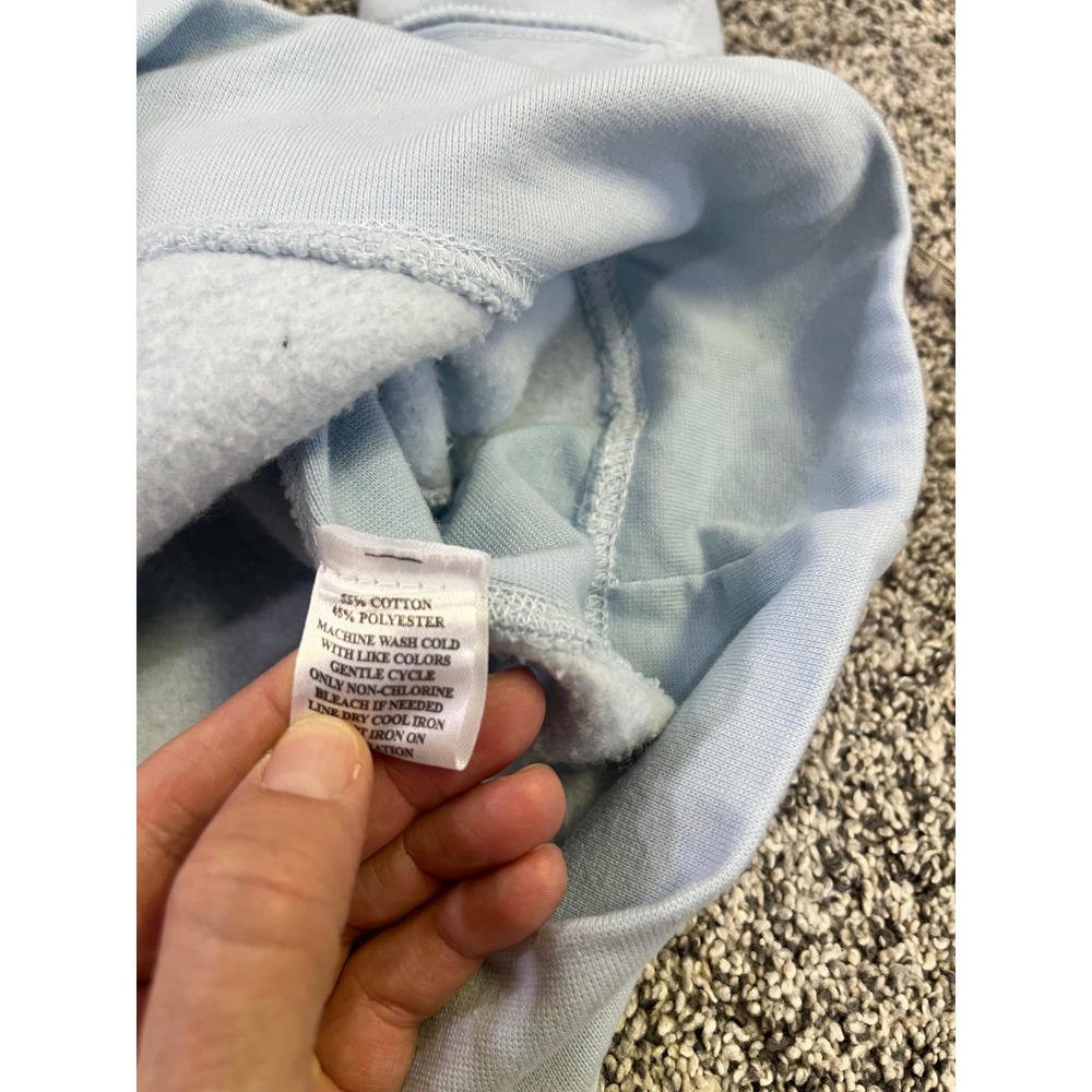 MV Sport Pro-Weave Crewneck Sweatshirt Medium Light Blue Wildcat Chenille Patch - Picture 10 of 11